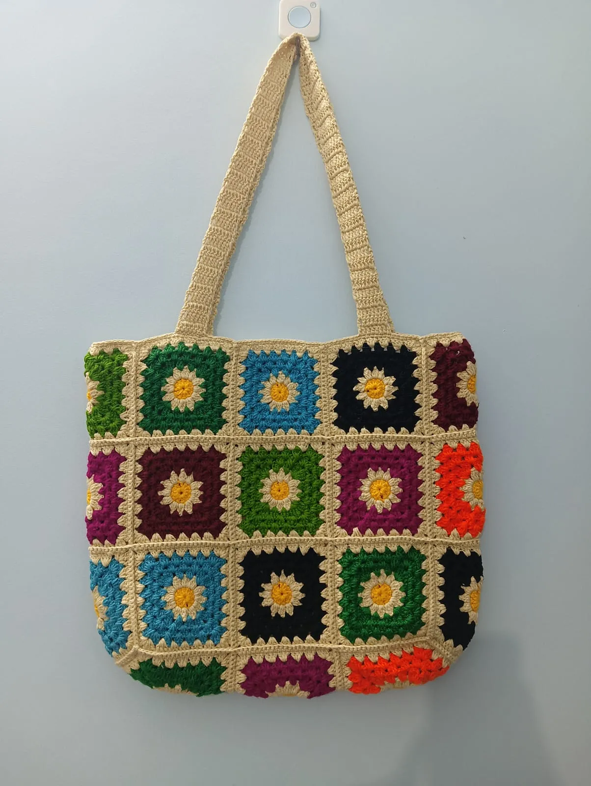 সাফা ব্লসম ক্রোশে টোট ব্যাগ