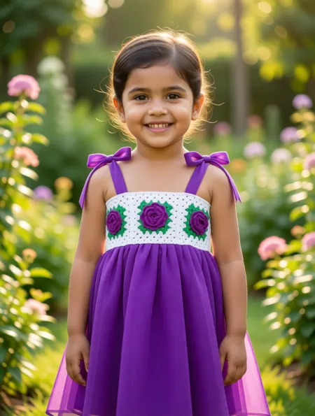 পার্পল রোজ ক্রুশ ফ্রক