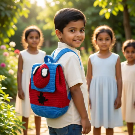 স্পাইডি-অ্যাভেঞ্জার্স ক্রোশেট ব্যাকপ্যাক 